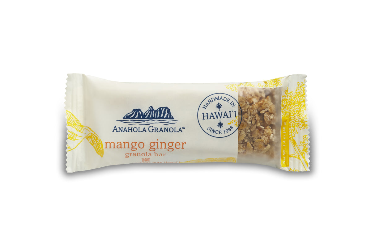 Mango Ginger Granola Bar Anahola Granola
